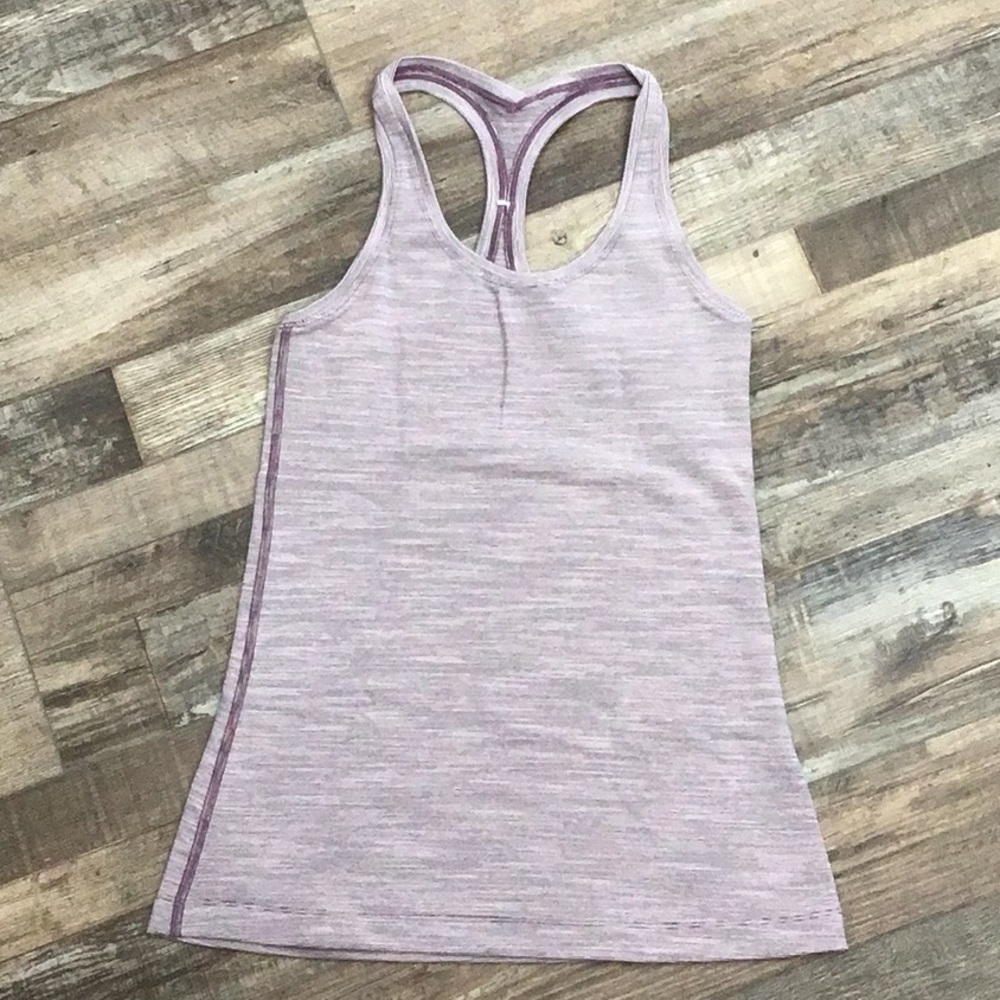 Lululemon Cool Racerback Tank, Heather purple, size 4